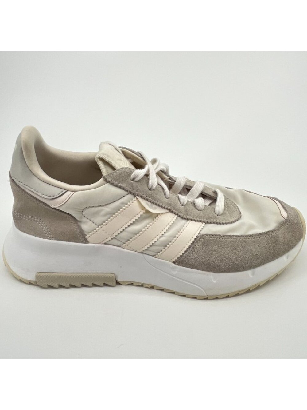 Adidas Retropy F2 Mens Size 9.5 Chalk White Gray Athletic Running Shoes Sneakers